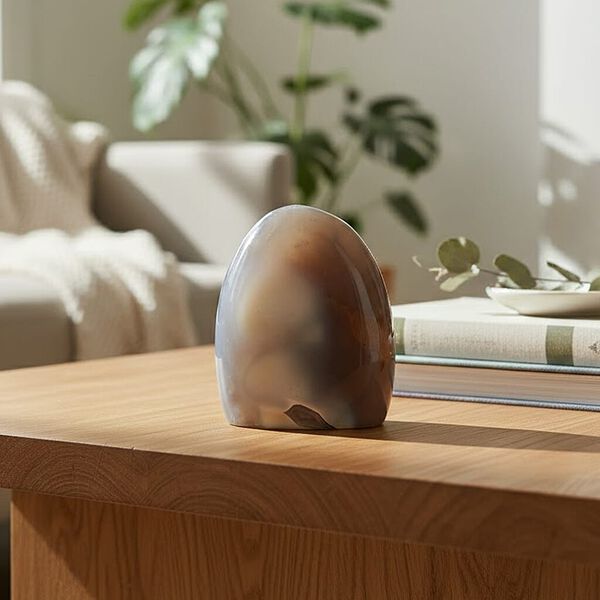 Gem Crystal Kollektion - Mehrfarbiger Achat Freiform, Klein image number 1