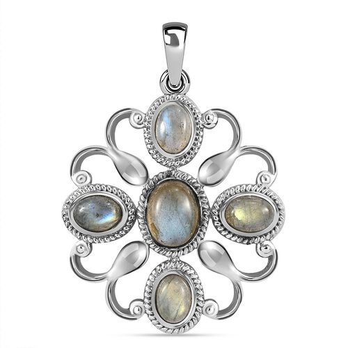 Labradorit Anhänger - 6,41 ct. image number 0