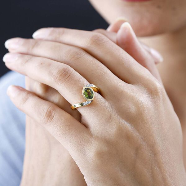 AA Vesuvianit und Zirkon Ring- 1,32 ct. image number 3