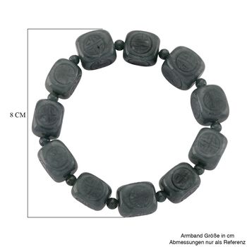 Flexibles nat&uuml;rliches Olmek Jadeit Armband - 300 ct.