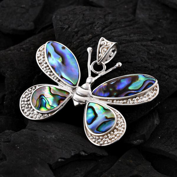 Royal Bali Kollektion - Abalone Muschel Schmetterling-Anh&auml;nger image number 2