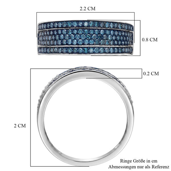 D'Joy blauer Diamant Ring - 0,53 ct. image number 7