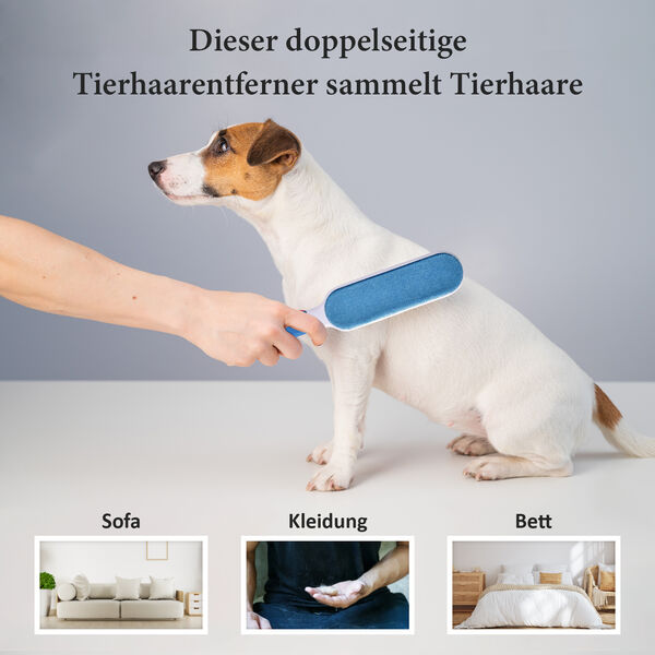 2er-Set Fusselrolle, 32x8x5 cm + 13x6x3 cm, Blau image number 4