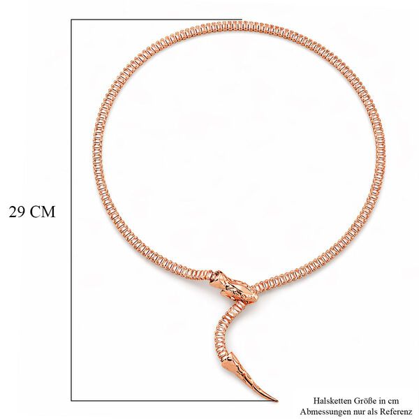 Verstellbare, wei&szlig;e Zirkonia Halskette in Ros&eacute;goldton, 50-66cm image number 5