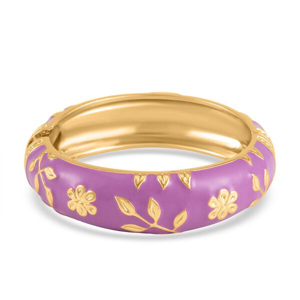 Emaillierter Armreif, ca. 19 cm, lila