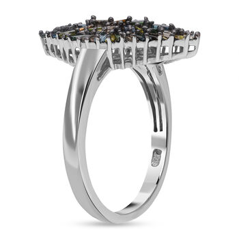 Nat&uuml;rlicher mehrfarbiger Diamant-Ring - 1 ct.