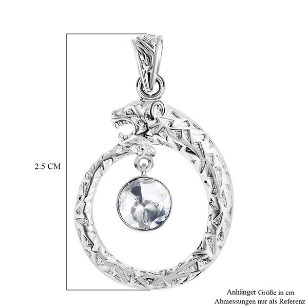 Royal Bali - Moissanit Panther Anh&auml;nger 925 Silber ca. 0.83 ct image number 5