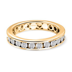 EVER TRUE Weißer Diamant Ring Nickelfreies Messing (Größe 21.00)