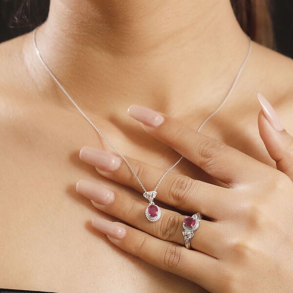 Afrikanisches Rubin Schmuckset - 2,44 ct. image number 3