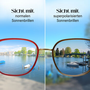 Sole und Luce - Polarisierte Sonnenbrille, Hellbraun