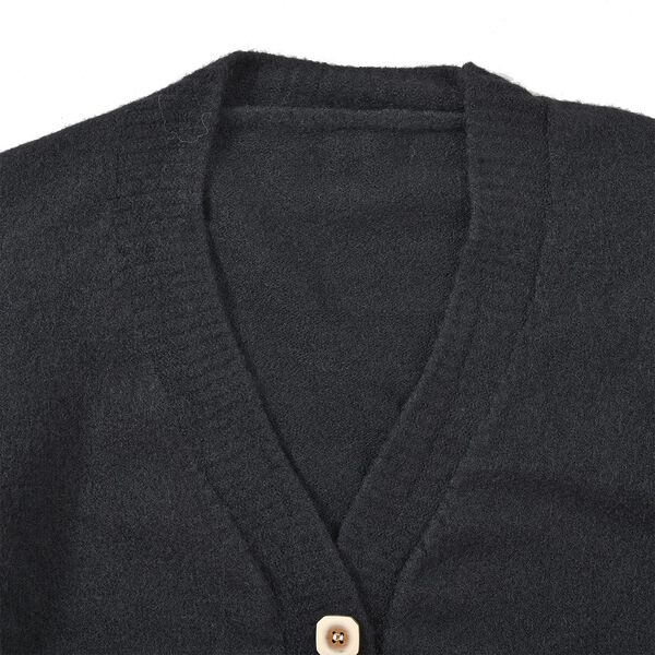 La Marey - Strickjacke mit Knöpfen, Schwarz image number 2