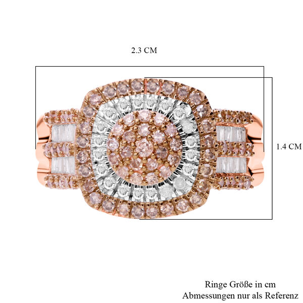 Natürlicher Champagner Diamant Ring, ca. 1.00 ct image number 2