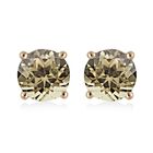 LUXORO AAA Turkizit Ohrringe, zertifiziert und geprüft, 585 Gold ca. 1.85 ct