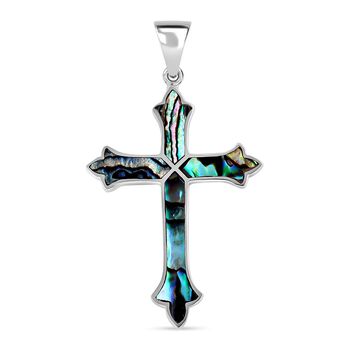 Royal Bali Kollektion- Abalone Muschel Kreuz Anh&auml;nger