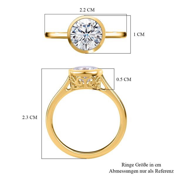 Moissanit Ring - 1,74 ct. image number 5