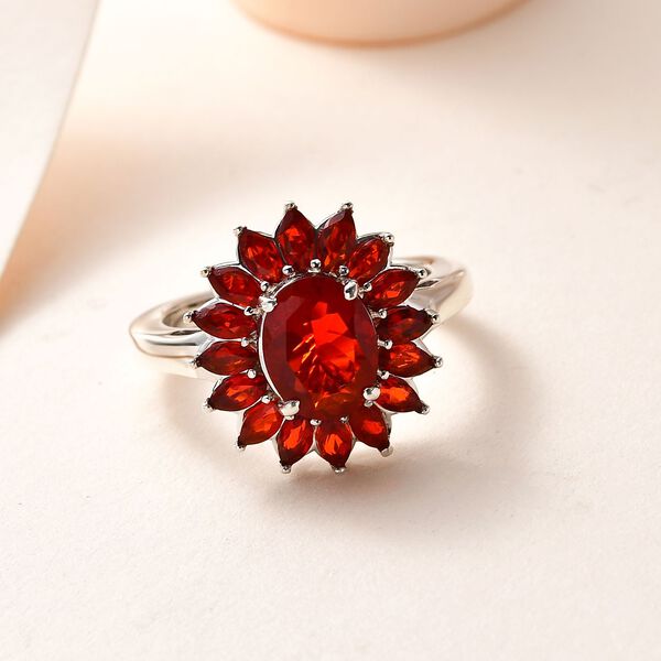 Mexikanischer Kirschfeuer-Opal Ring - 2,09 ct. image number 2