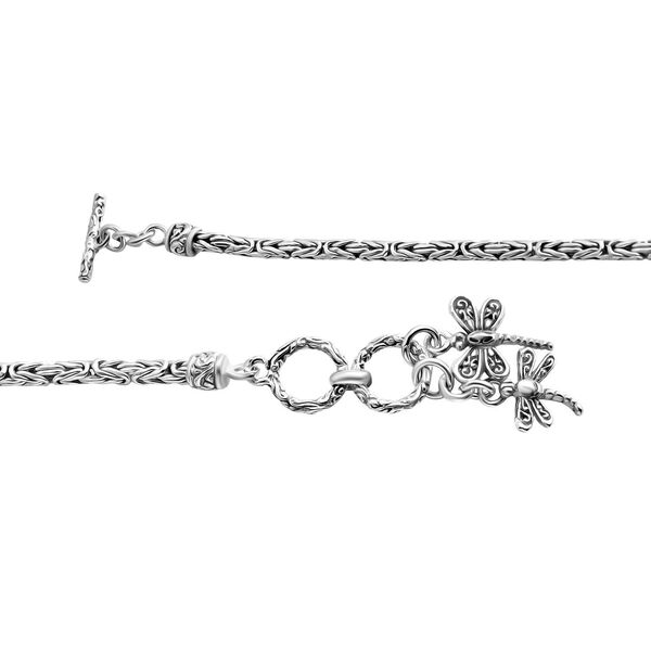 Royal Bali Kollektion- Armband mit Libellen-Charme in 925 Silber, 20cm image number 4