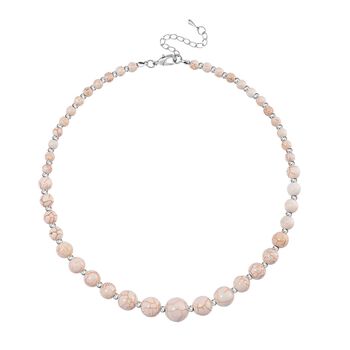 Wei&szlig;e Howlit 45+5cm Halskette - 160 ct.