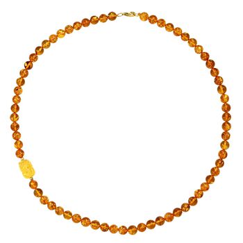 D'Joy Bernstein Halskette ca. 50 cm 925 Silber vergoldet