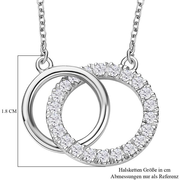 Moissanit Halskette, 45 cm - 0,77 ct. image number 7