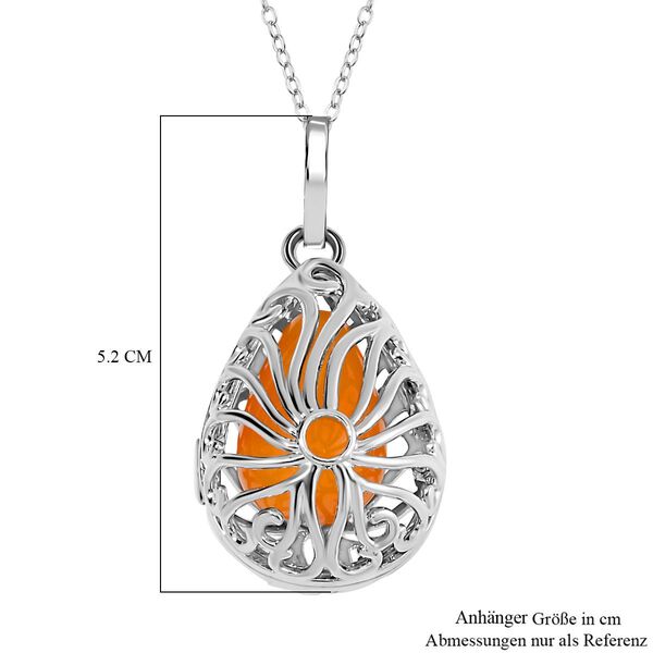 Austauschbarer Edelstein Anh&auml;nger mit Kette, ca, 50cm, ca. 0,01 ct. image number 6