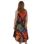TAMSY - bedrucktes Kleid, Viskose, 60x105 cm, mehrfarbig ethnisches Muster image number 1