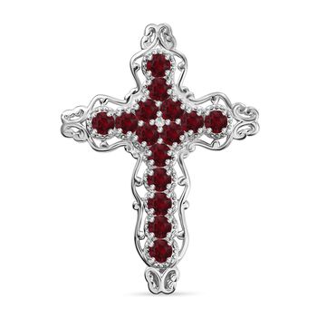 J Francis gefertigt mit SWAROVSKI- Siam Farbe Swarovski Kristall Anh&auml;nger