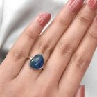 Boulder Opal Triplett Ring 925 Silber Platin-Überzug image number 2