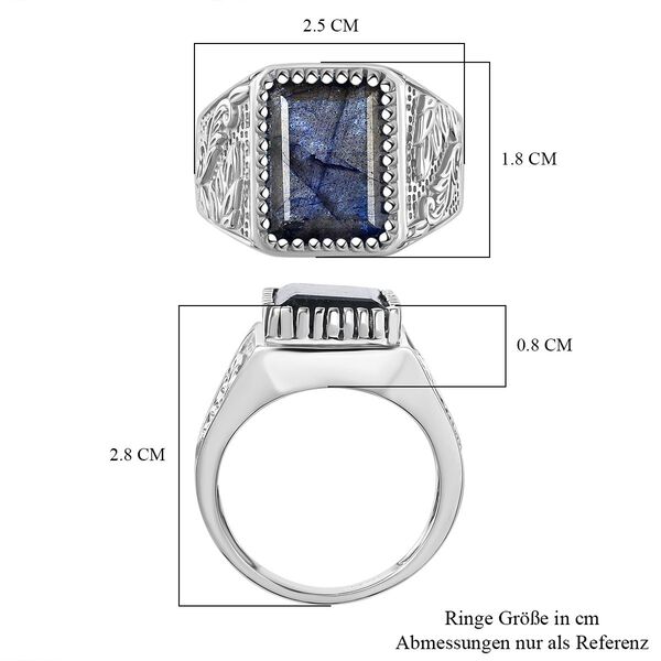 D'Joy AAA Labradorit Herrenring - 8,36 ct. image number 6