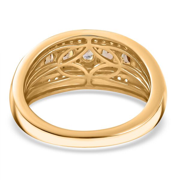 AA natürlicher goldener Tansanit und Zirkon Ring - 1,12 ct. image number 6