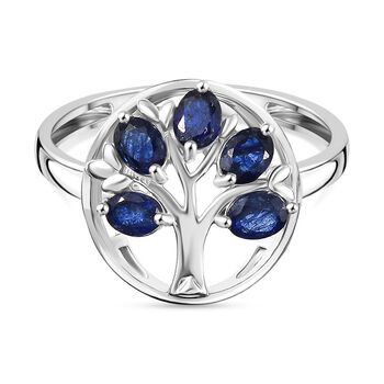 D'Joy Masoala Saphir (Fissure gef&uuml;llt) Ring 925 Silber rhodiniert (Gr&ouml;&szlig;e 17.00) ca. 1,20 ct