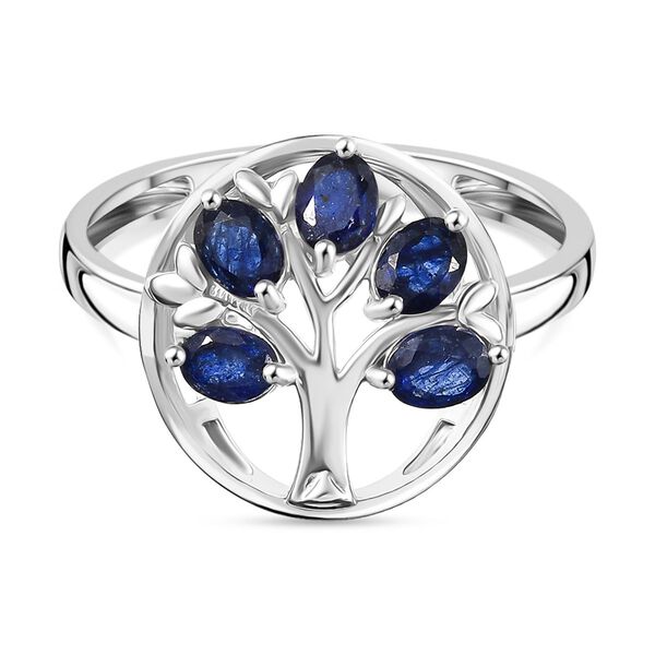 D'Joy Masoala Saphir (Fissure gefüllt) Ring 925 Silber rhodiniert (Größe 17.00) ca. 1,20 ct image number 0