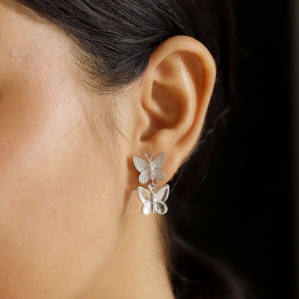 Schmetterlings-Ohrringe image number 3
