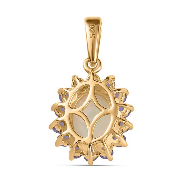 Nat&uuml;rlicher, &auml;thiopischer Welo Opal und Tansanit-Anh&auml;nger - 1,76 ct. image number 5