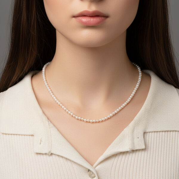 AAA Chinesische Akoya-Perle 91cm Halskette image number 2