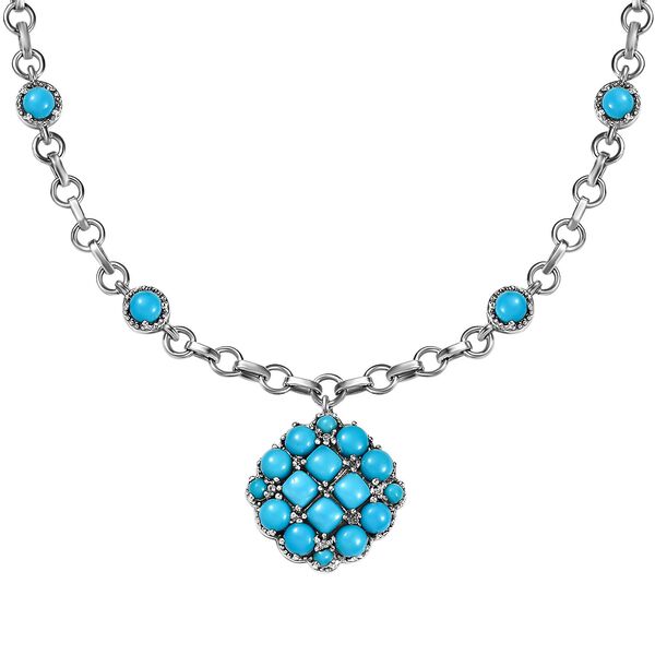 AA amerikanische, nat&uuml;rliche Sleeping Beauty T&uuml;rkis-Halskette, 45 cm - 6,97 ct. image number 4