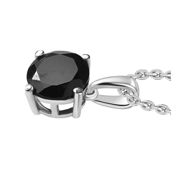 Schwarzer Spinell Anhänger mit 50cm Kette - 5 ct. image number 3