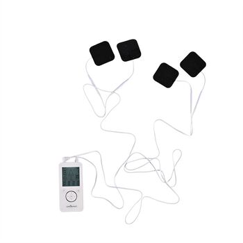 SOULSMART elektrischer TENS-Schmerztherapie und EMS-Stimulator, Wei&szlig;