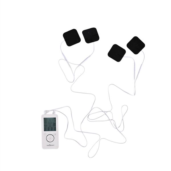 SOULSMART elektrischer TENS-Schmerztherapie und EMS-Stimulator, Wei&szlig; image number 2