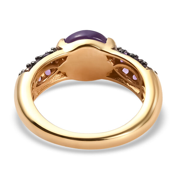 Afrikanischer Amethyst-Ring, 925 Silber vergoldet  ca. 2,88 ct image number 6