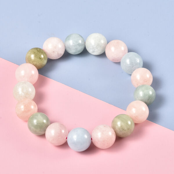 Mehrfarbiges Beryll flexibel Armband ca. 18-19 cm lange 216.50 ct image number 2