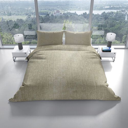 Bettwäsche Set, 135x200cm, 80x80cm, Beige image number 1