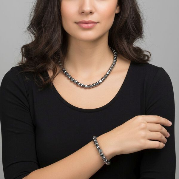 Terahertz Schmuckset 316L Edelstahl ca. 370,00 ct. image number 2