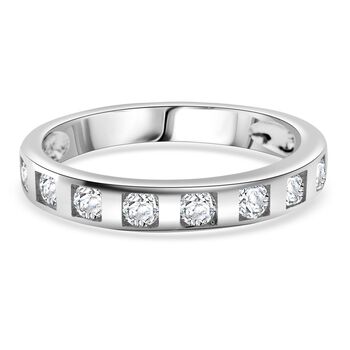 Lustro Stella Wei&szlig;er Zirkonia Ring 925 Silber rhodiniert (Gr&ouml;&szlig;e 18.00)