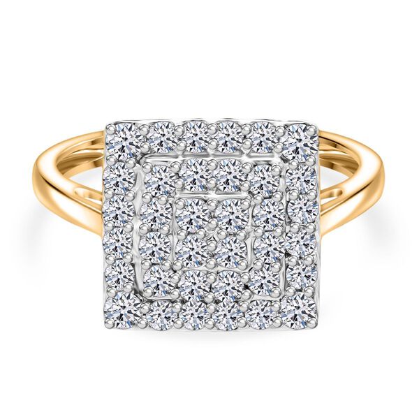LUXURIANT SGL zertifizierter VS-EF Labor Diamant Ring in 375 Gold - 1 ct. image number 0