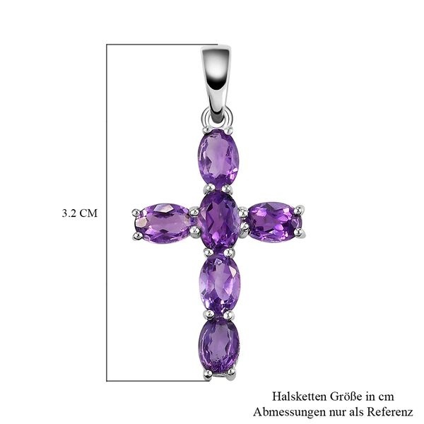 Afrikanischer Amethyst Kreuz-Anhänger - 2,70 ct. image number 6