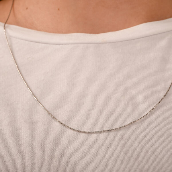 925 Silber rhodiniert Kette ca. 60 cm ca. 2,84g image number 2