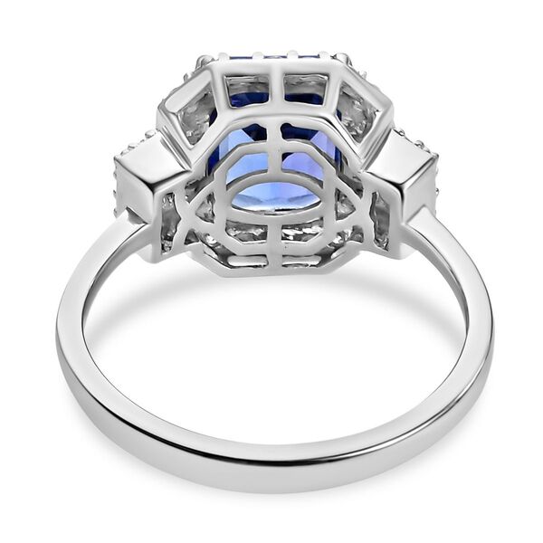 RHAPSODY AAAA Tansanit und VS EF Diamant-Ring in 950 Platin - 4,04 ct. image number 6