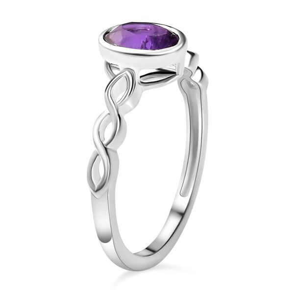 Afrikanischer Amethyst Ring 925 Silber (Gr&ouml;&szlig;e 17.00) ca. 0,76 ct image number 5