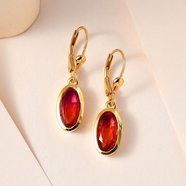 Sunset Triplett Quarz Ohrringe - 4,76 ct. image number 2